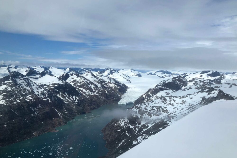 Glacier on the southern tip of Greenland