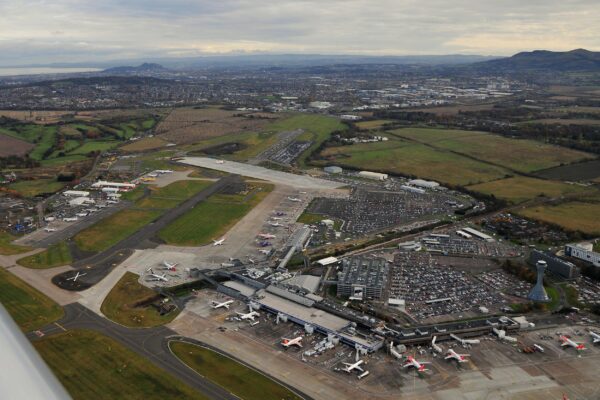 Return via Edinburgh Airport