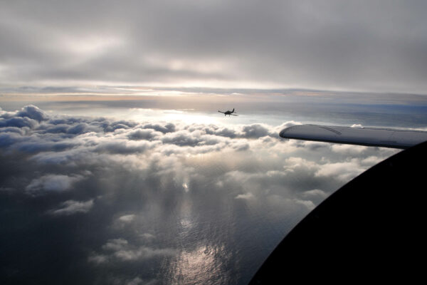 Kev Waugh over the Firth of Forth