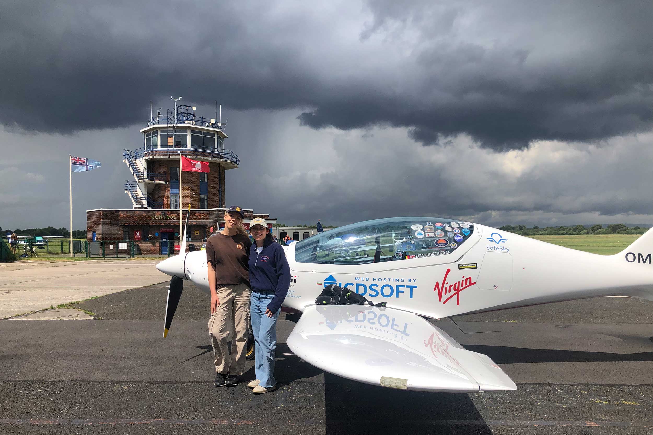 Pilots Zara and Megan embark on the Greenland Trophy flight from Barton