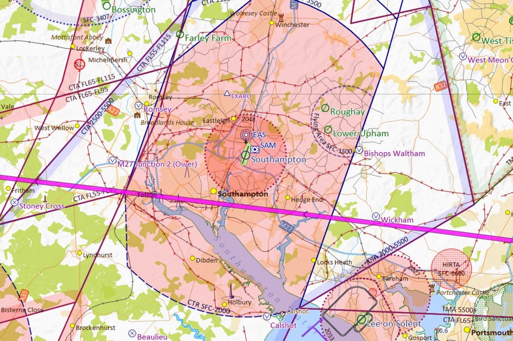 Solent airspace