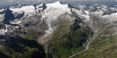 glacier flying