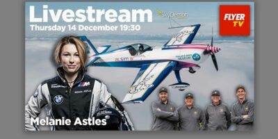 French aerobatic and race pilot Melanie Astles in on the FLYER Livestream this week