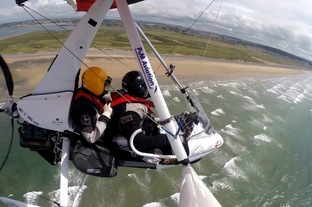 microlight beach