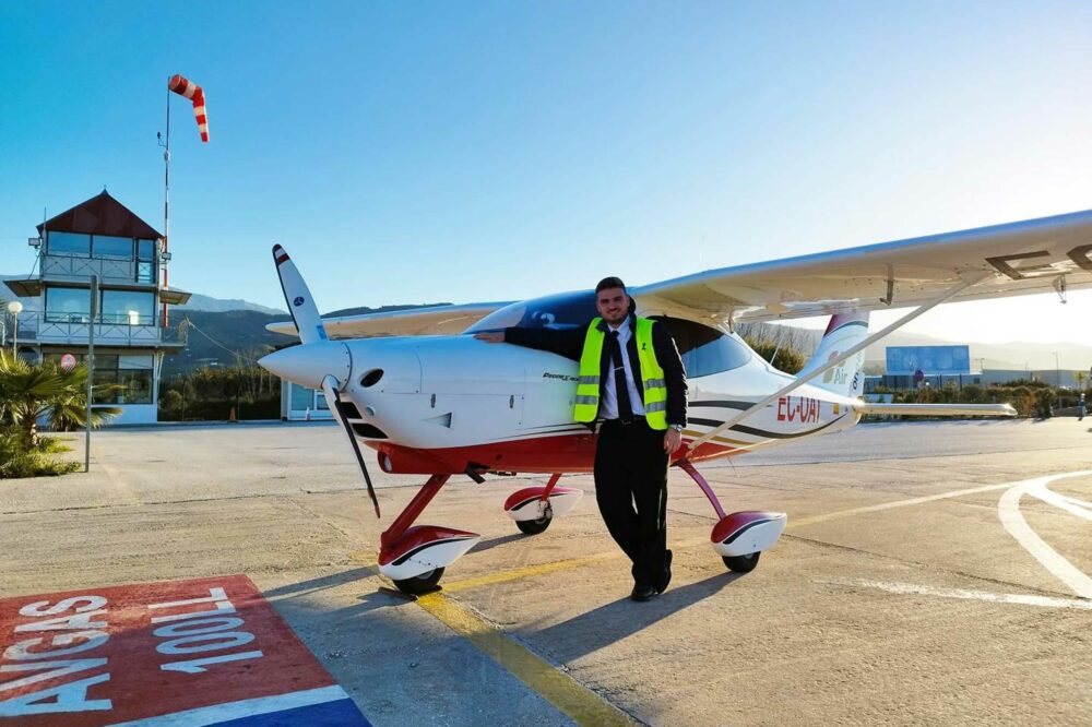 Good weather can really help succeed in getting your PPL. This is One Air in Spain