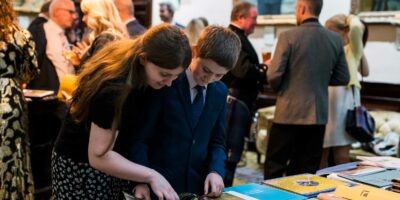 Entries from last year's Dawn to Dusk competition being scrutinised at the prize-giving event last week