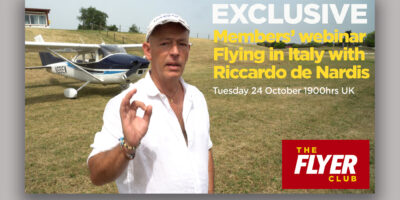 Flying in Italy