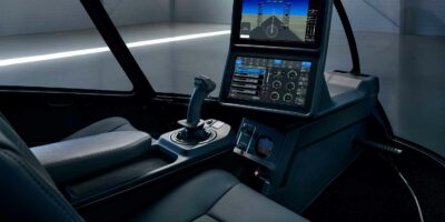 One stick, two screens... that's it for Skyryse One, the modified R66