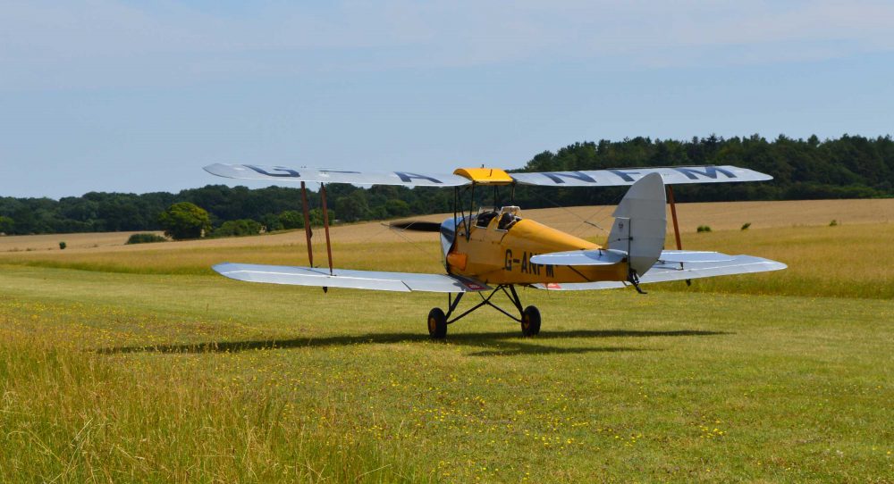 Tiger Moth tailwheel training